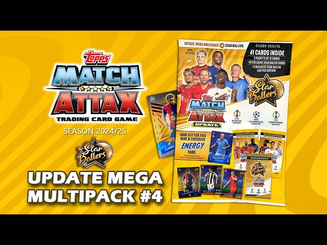 TOPPS UEFA Club Competitions Match Attax 2024/25 - STAR BALLERS Update Mega-Multipack #4