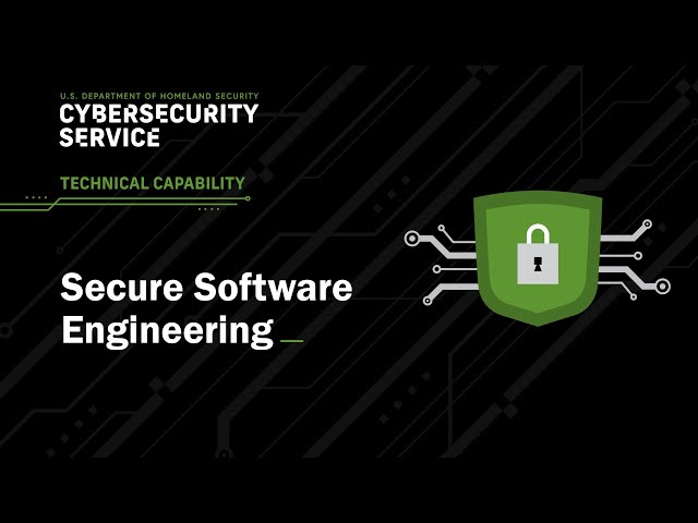 DHS Cybersecurity Service Technical Capabilities: Secure Software Engineering