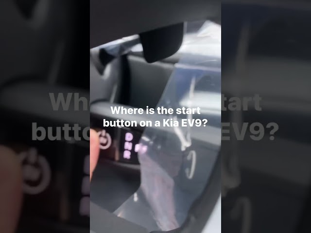 Where is the start button on a Kia EV9?