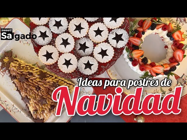 IDEAS PARA NAVIDAD: 🎄ÁRBOL DE SELVA NEGRA - 💫CORONA DE PAVLOVA -🌟GALLETAS NAVIDEÑAS CON MERMELADA