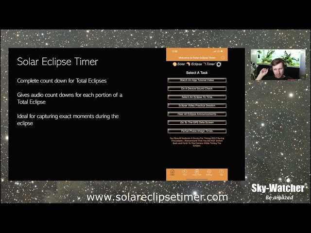 Sky-Watcher USA Reviews the Solar Eclipse Timer app for 2024!