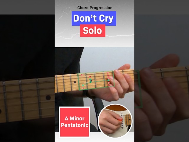 How to play the solo on 'Don't Cry' by Guns n' Roses