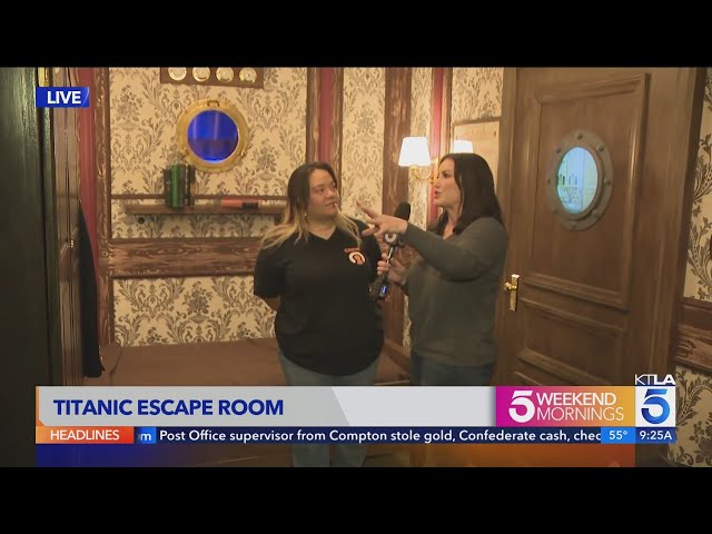 Titanic escape room in L.A.