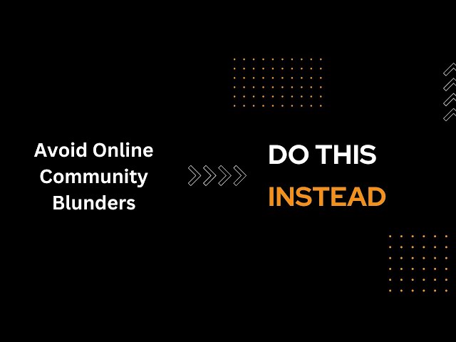 Avoid #onlinecommunity Blunders. #Techcompanies Can Do This Instead