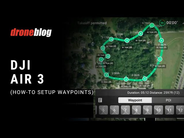 DJI Air 3/3S - Setting up Waypoints