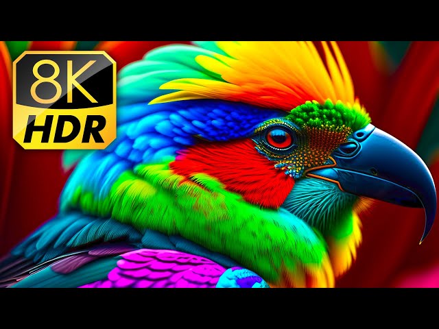 Most Beautiful Birds in The World in 8K HDR 60fps for 8K & 4K TVs