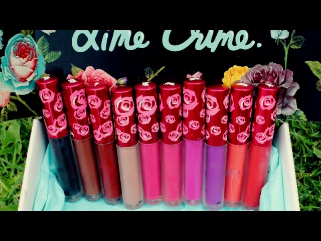 Lime Crime Velvetines Lip Swatches