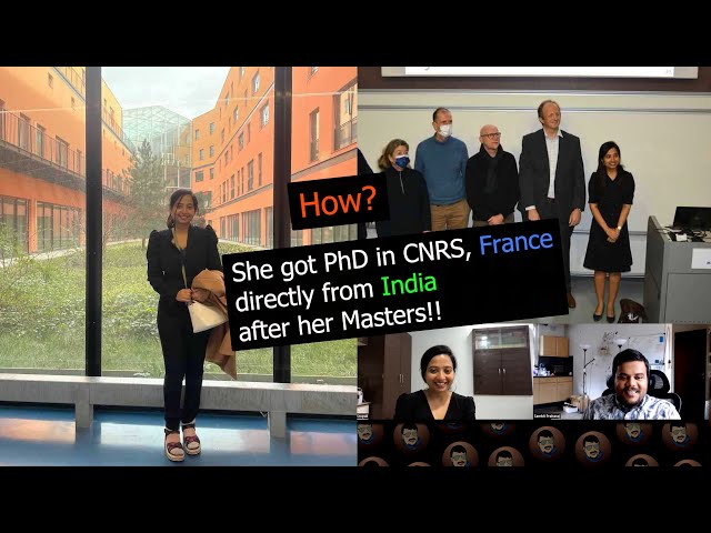 She got PhD in France 🇫🇷 directly from India 🇮🇳