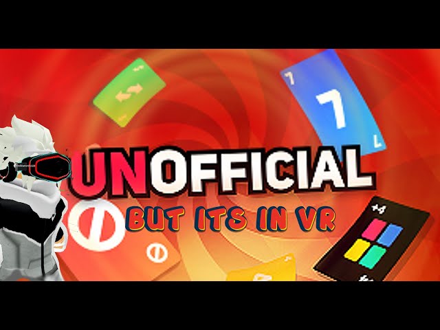 ROBLOX UNO But.... in vr?