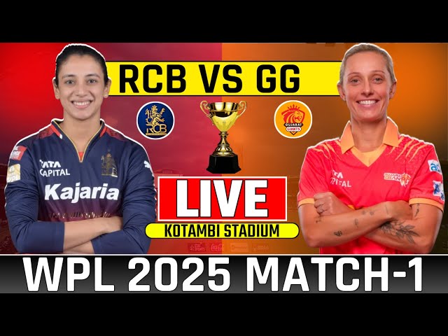 🔴Live Royal Challengers Bangaluru vs Gujarat Giants Wpl Match-1 | Women Premire League Live Cricket