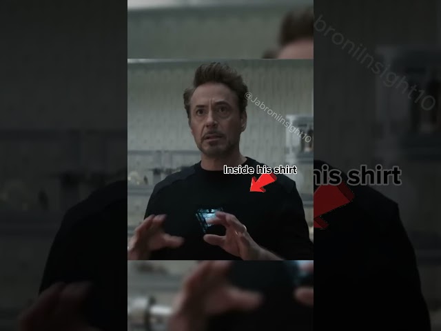 Why Tony's arc reactor is outside his shirt in infinity war