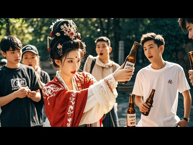 Chinese Kung Fu: Women crushes beer bottle with one hand Beautiful