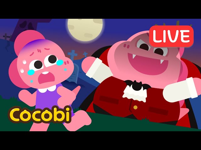 【LIVE】Is Mommy a Vampire?🧛‍♂️and More! Fun Songs for Kids🎃Cocobi