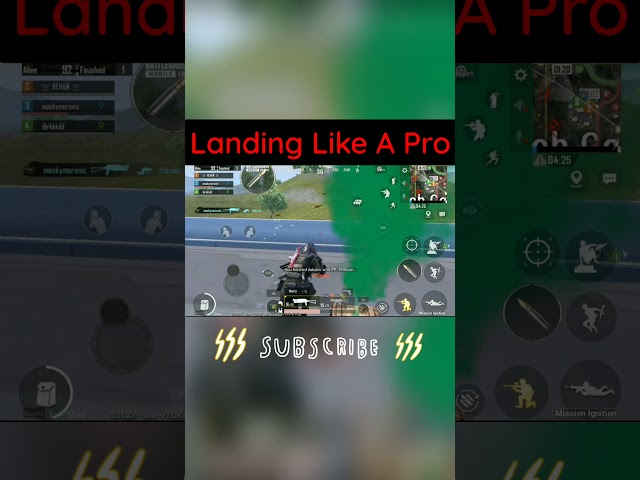 Landing Like a Pro in Battlegrounds Mobile India #Shorts