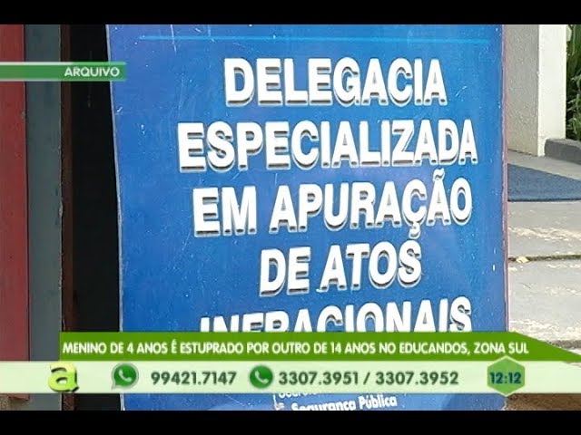 Menino de 4 anos é estuprado por outro de 14 anos no Educandos, zona sul de Manaus