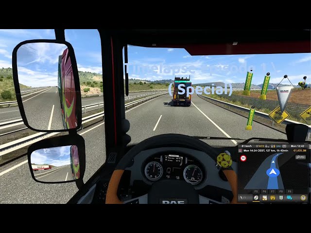 Euro truck simulator 2 Iberia Timelapse: Episode 1 Motorcycle transporting