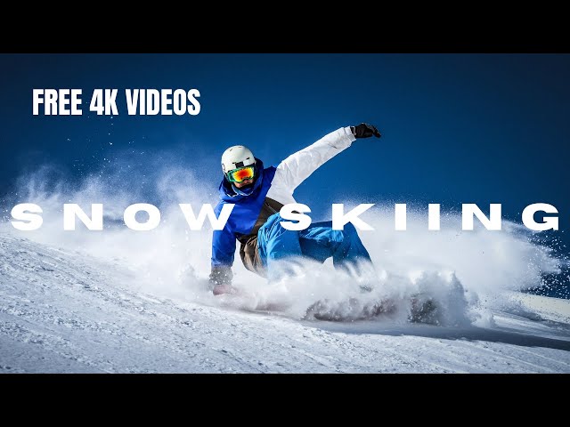 FREE 4K/HD SNOW SKIING//WINTER SKIING//SKIING RESORT//NATURE//LANDSCAPE - NO COPYRIGHT VIDEOS.