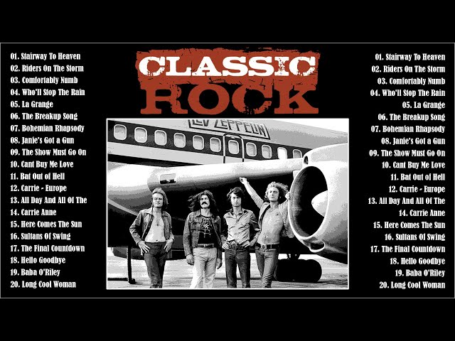 Rock Music Playlist 70s 80s and 90s 🎸 The Best Hits Classic Rock Full Album 70s 80s 90s