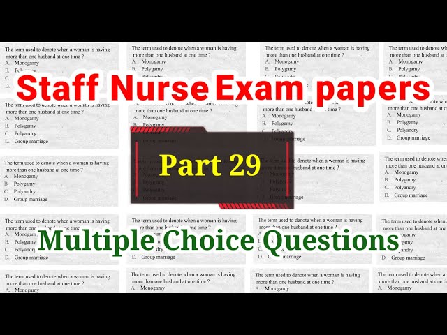 Staff nurse exam papers RRB nursing previous year question paper railway nursing exam question paper