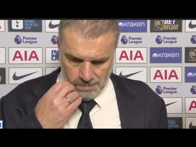 Ange Postecoglou " Sad " post match interview Tottenham vs Chelsea