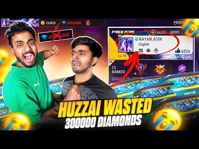 My 300000 Diamonds Scam Prank Huzzai Revenge Prank Gone Wrong 💔 - Garena Free Fire Max