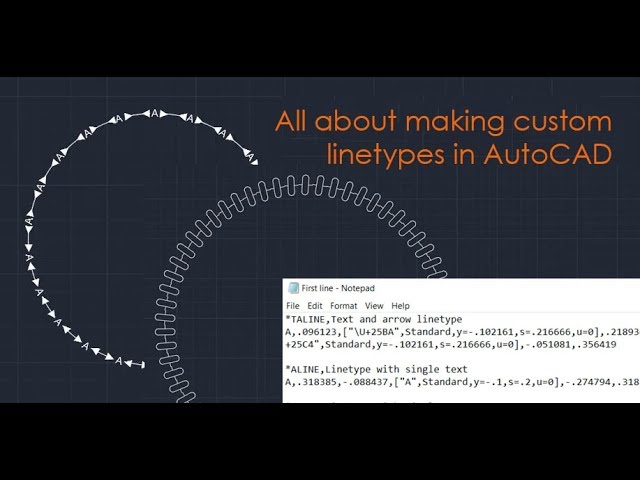 How to make custom linetypes in AutoCAD - Part 2 of 2