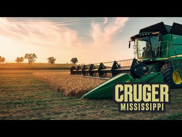 I'M Harvesting MY FIRST SOYBEAN Crop in Cruger, Mississippi!