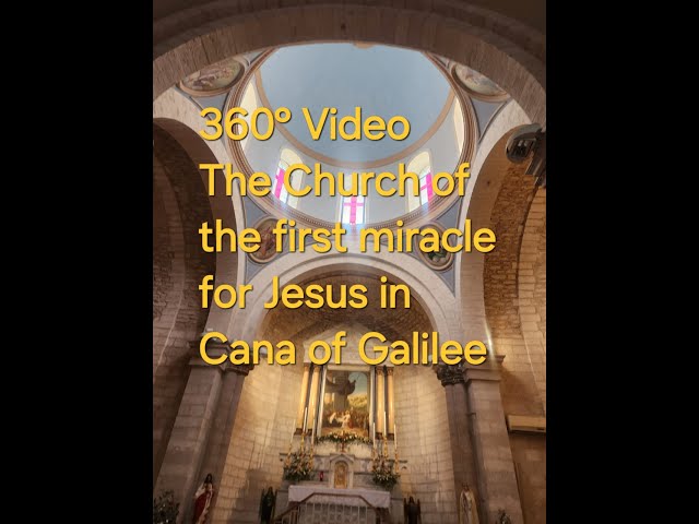 360° Video - The first miracle of Jesus by turning water into wine in Cana - The Wedding Church