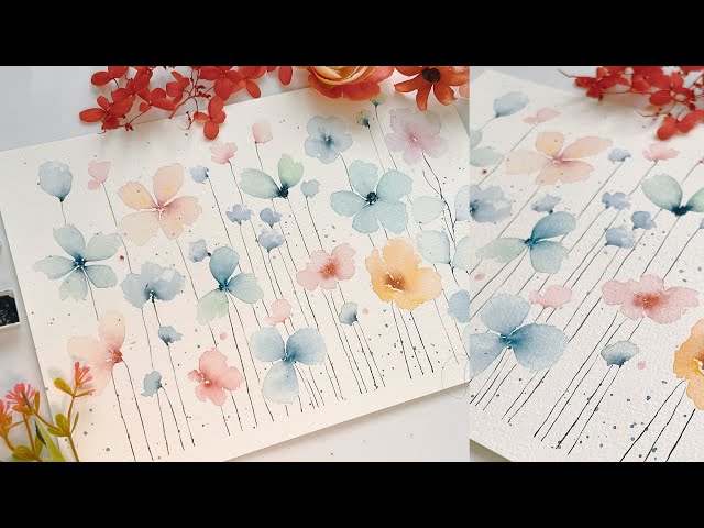 How to fill your journal with loose flowers easily? | Original speed