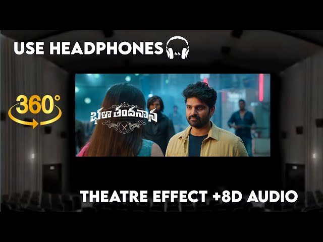 Bhala Thandhanana Teaser|Theatre Effect and 8D Audio |8D| Sree Vishnu