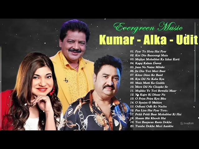 Evergreen Hits Of Kumar Sanu - Alka Yagnik - Udit Narayan ✨| Best Of 90s Songs Live