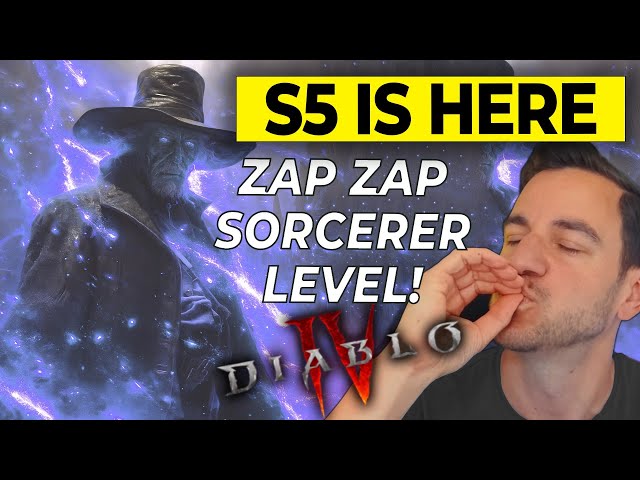 🔴 SEASON 5!!! Arc Lash Sorcerer Leveling! SORC OP NOW? Diablo 4 Gameplay