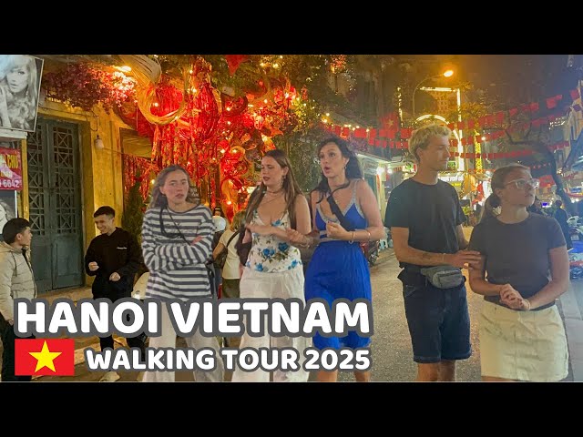 Vietnam Nightlife 2025 | Discover the charm of Hanoi Old Town | Walking Tour at night