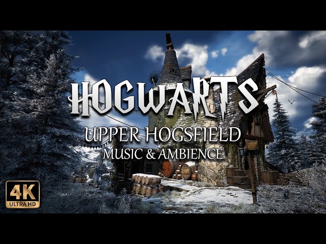 A Calm Snowy Day in Upper Hogsfield | 4K Harry Potter Music & Ambience