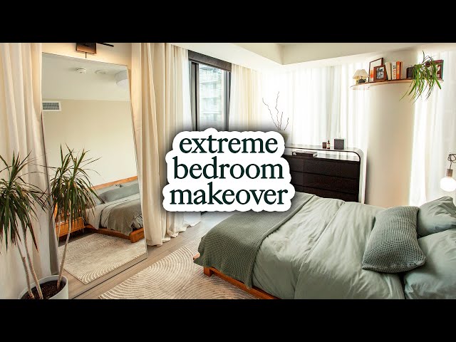 EXTREME cozy bedroom makeover *on a budget*