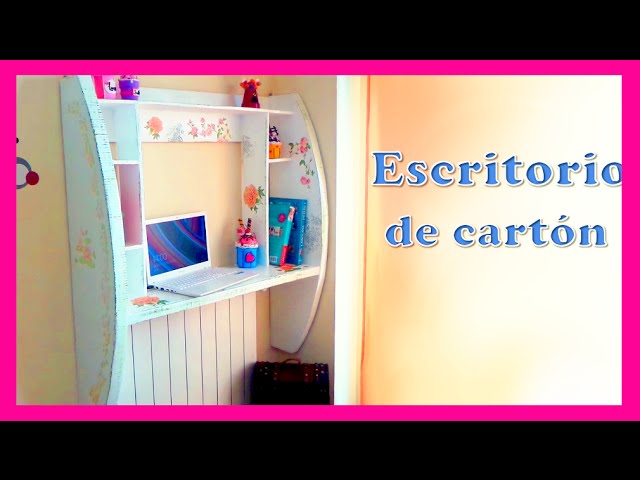 mueble de pared hecho con cartón Diy tutorial paso a paso manualidades baratas