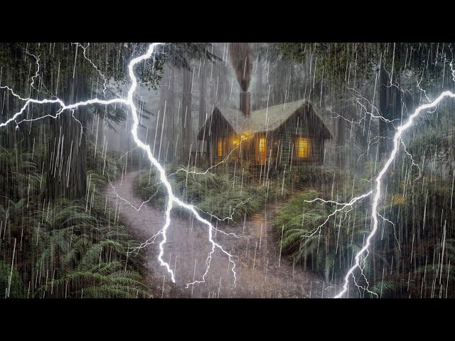 HEAVY RAIN AND THUNDER SOUNDS - DEEP SLEEP | Thunderstorm for Sleeping - Rain Sound Comfort #2