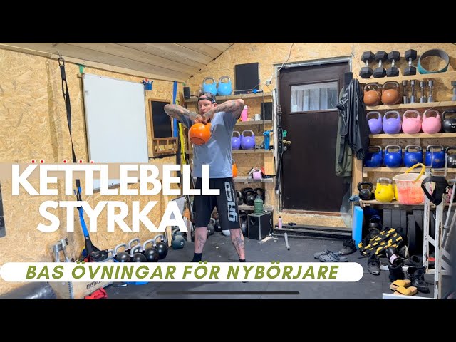 Kettlebell styrka. Bas program för nybörjare. Ta din träning till nästa nivå!