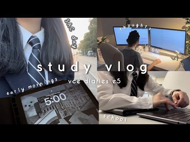 vce diaries e5 study vlog📝 pt2: SAC day, reflection, i talk a lot :))