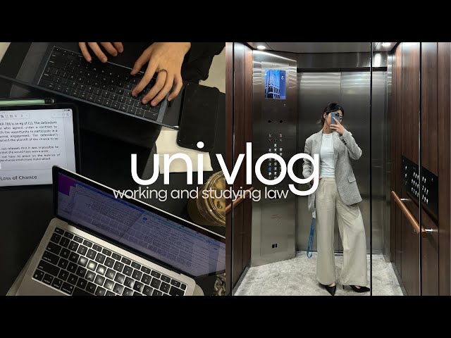 Law Student Uni Vlog 📚 working at a commercial law firm, usyd science law, productive lifestyle vlog