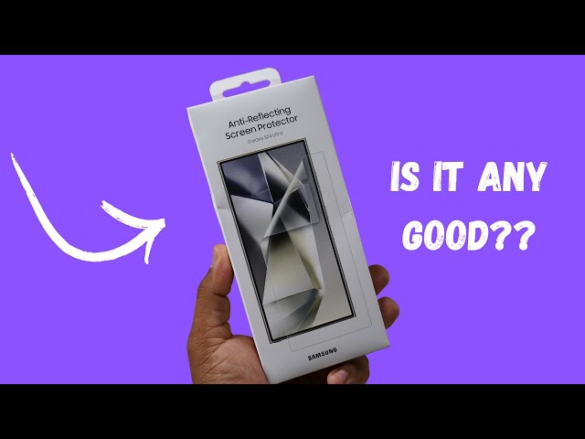 Samsung S24 Ultra Anti Reflective Screen Protector Installation & Review!