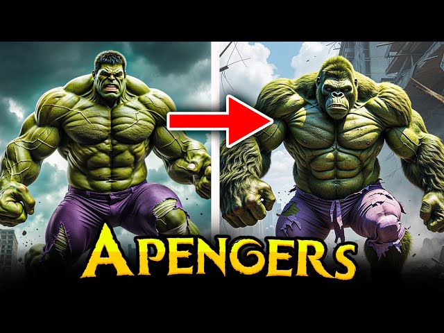 AVENGERS But GORILLAS🦍 Meet the APENGERS SUPERHEROES🔥 All Characters (Marvel & DC) 2025💥