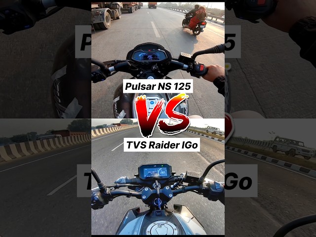 Bajaj Pulsar NS 125 vs TVS Raider IGo 🔥 Gear Challenge #shorts #ns125