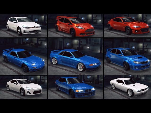 Need For Speed No Limits - Cars in my garage