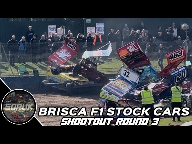 BriSCA F1 Stock Cars - Shootout Round 3 (Meeting Highlights - Northampton Shaleway - 28/09/24)