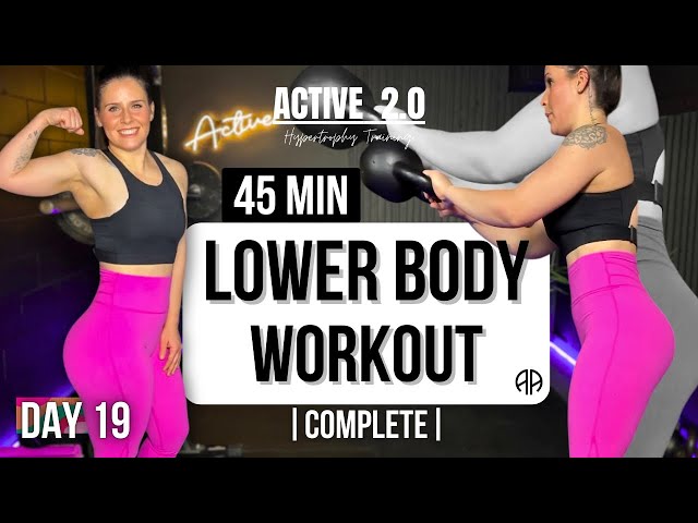 45 Min LOWER BODY WORKOUT with WEIGHTS | Active 2.0 - Day 19 | COMPLETE LOWER BODY | Aryana Active