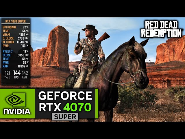 RTX 4070 SUPER on Red Dead Redemption PC!