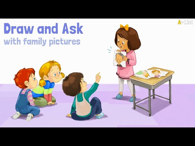 Draw and Ask with Family PicturesㅣClass GameㅣOpen Up