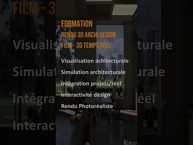 e tribArt Formation Visualisation Architecturale et Design - Simulation 3d temps réel