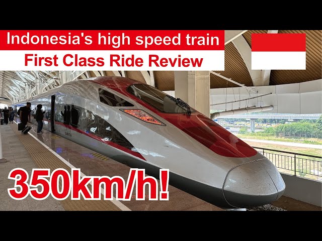 Indonesia High Speed Train First Class (Jakarta to Bandung) Whoosh 🇮🇩